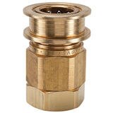 EA Series Brass Coupler with Female Thread, Unvalved